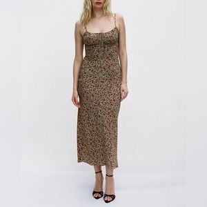 NWOT Réalisation Par Alba Dress in Dahlia 100% Silk